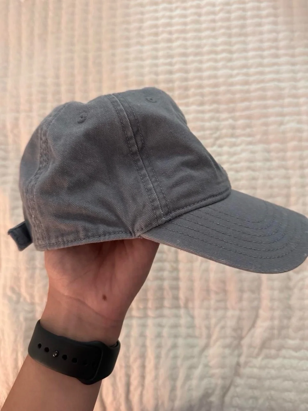 Adidas blue/gray relaxed strap back hat